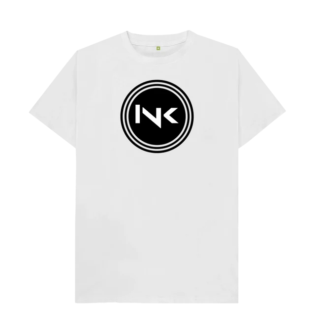 Ink logo round white T-shirt